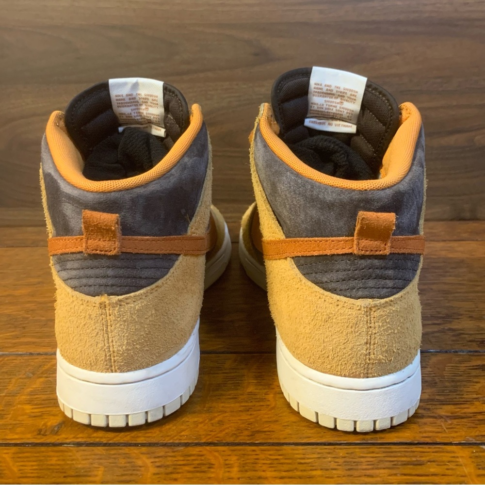 Nike Dunk High Retro PRM "Dark Russet" aka “Dark Curry” - Picture 6 of 15
